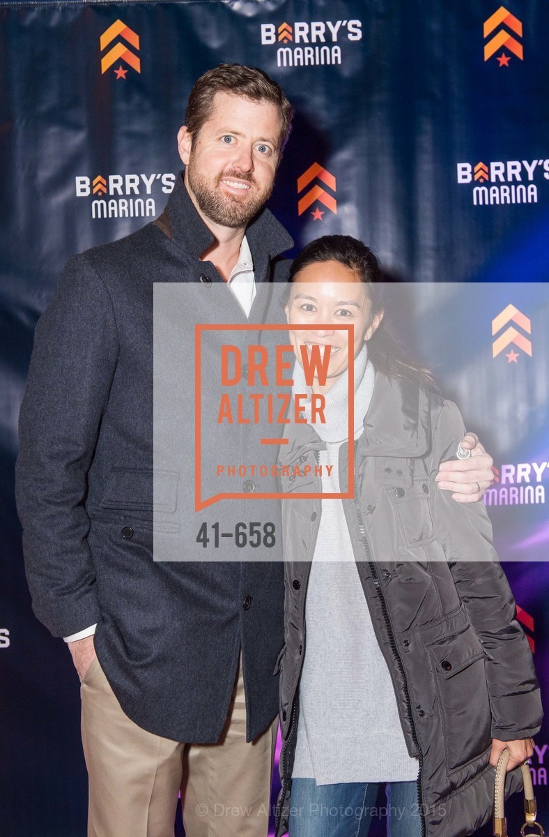Kevin Murray, Talitha Murray, Barry's Marina Opening, Barry's. 2246 Lombard Street, December 17th, 2015, Photo #41-658 Kevin Murray, Talitha Murray, Photo #41-658