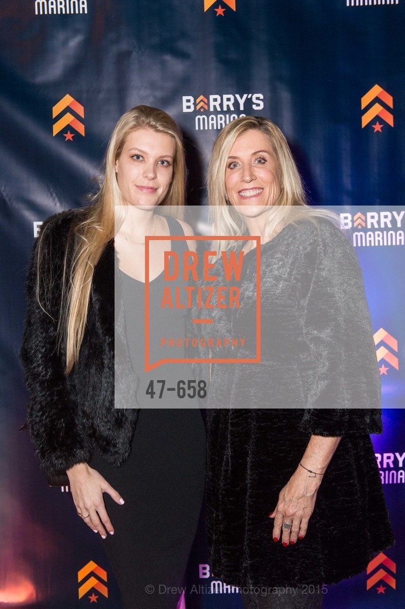 Natazia Stolzberg, Kim Stolberg, Barry's Marina Opening, Barry's. 2246 Lombard Street, December 17th, 2015, Photo #47-658 Natazia Stolzberg, Kim Stolberg, Photo #47-658