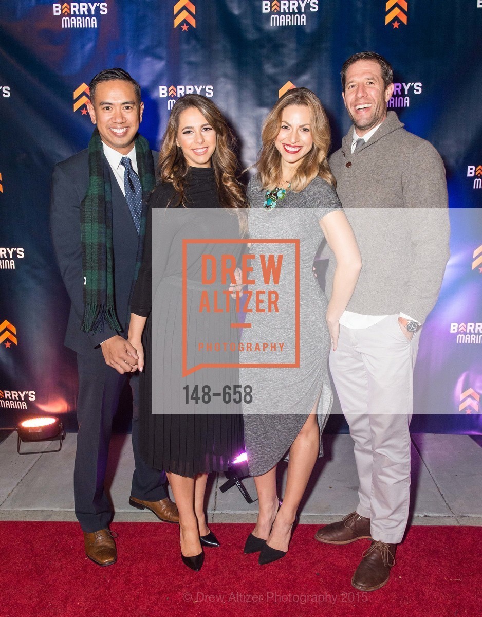 Justin Roja, Jessica Bleeker, Rachel Yussim, Sam Yussim, Barry's Marina Opening, Barry's. 2246 Lombard Street, December 17th, 2015,Drew Altizer, Drew Altizer Photography, full-service agency, private events, San Francisco photographer, photographer california