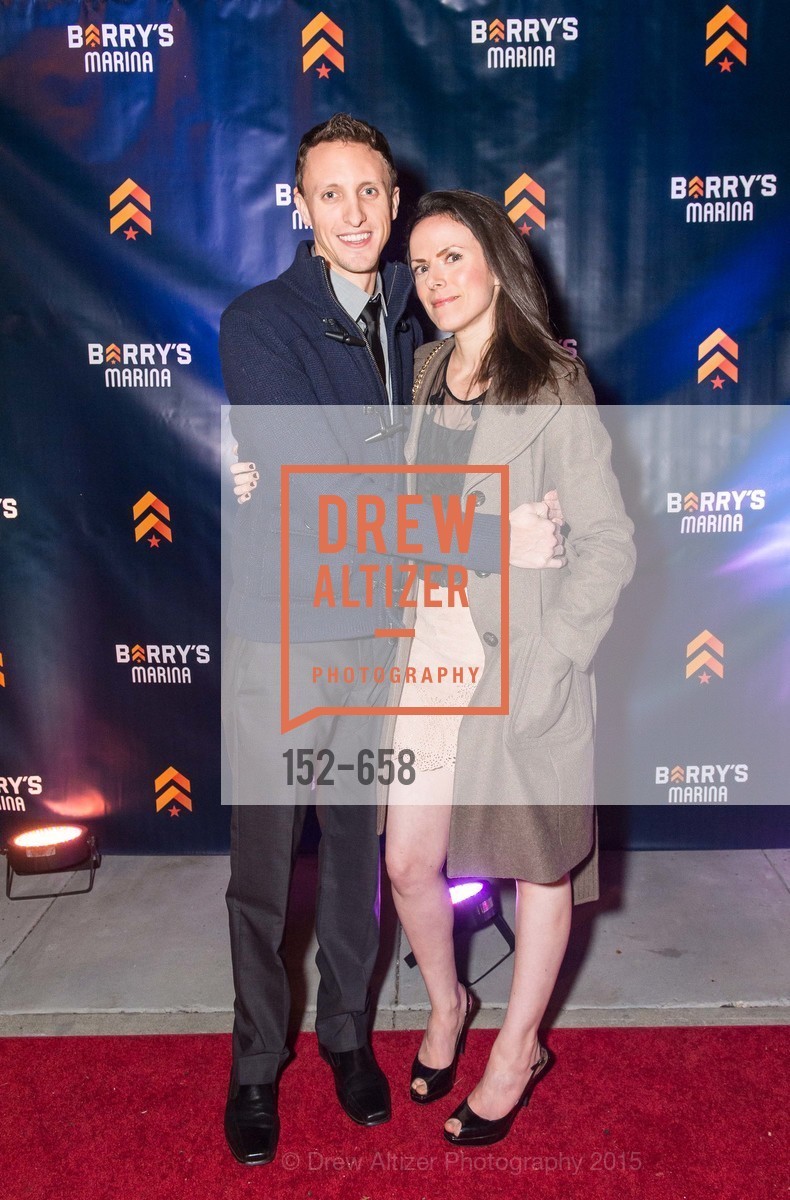 Drew Becker, Libby Klearman, Barry's Marina Opening, Barry's. 2246 Lombard Street, December 17th, 2015, Photo #152-658 Drew Becker, Libby Klearman, Photo #152-658