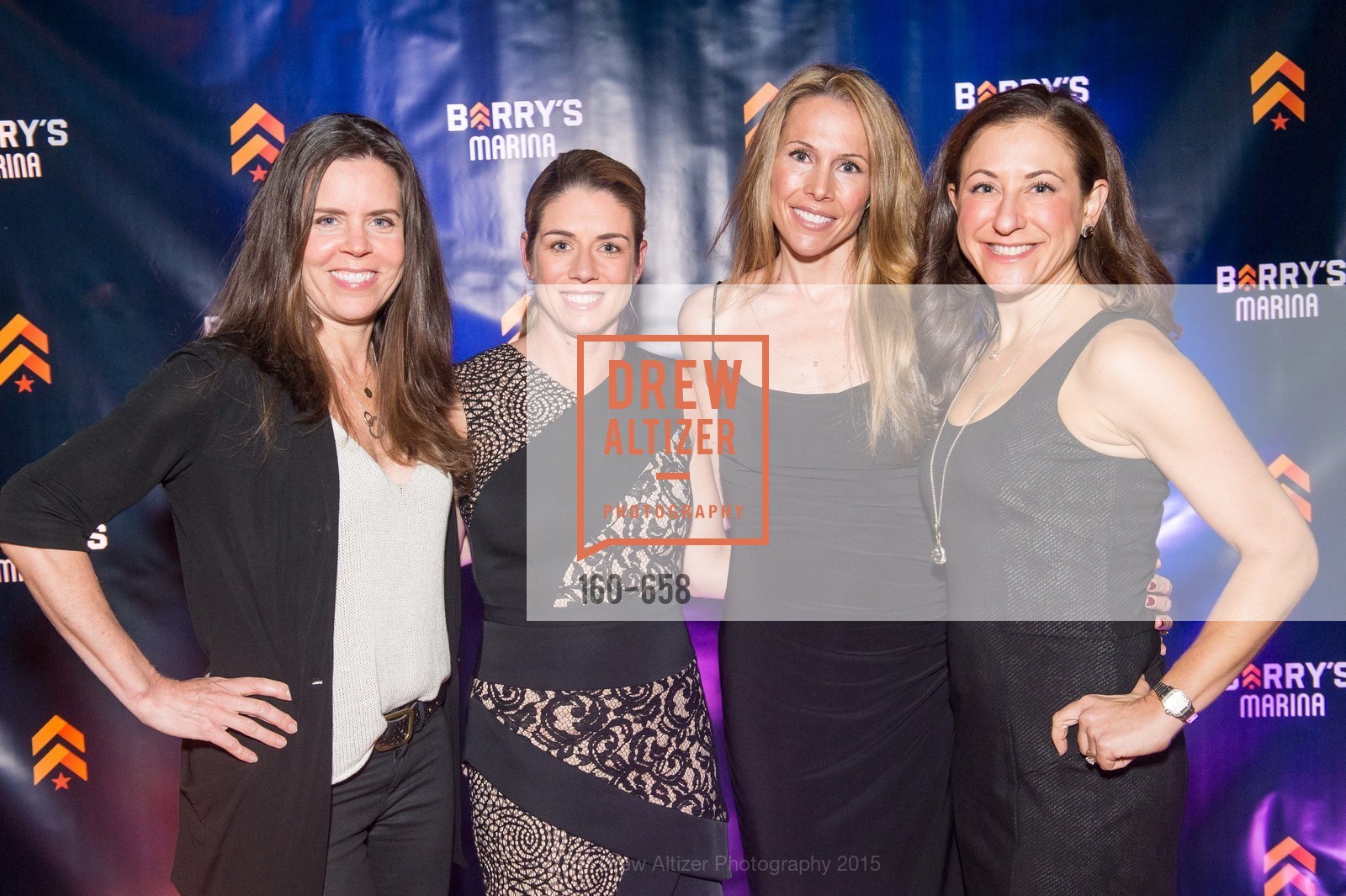 Beth Gray, Liz Farrell, Alex Lyon, Victoria Dade, Barry's Marina Opening, Barry's. 2246 Lombard Street, December 17th, 2015