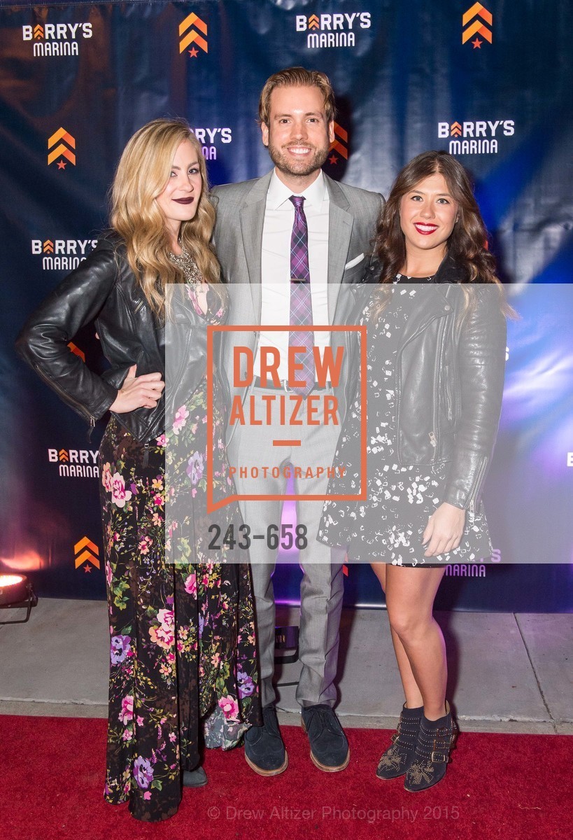 Casey Channell, Brian Skrip, Tara Bratt, Barry's Marina Opening, Barry's. 2246 Lombard Street, December 17th, 2015,Drew Altizer, Drew Altizer Photography, full-service agency, private events, San Francisco photographer, photographer california