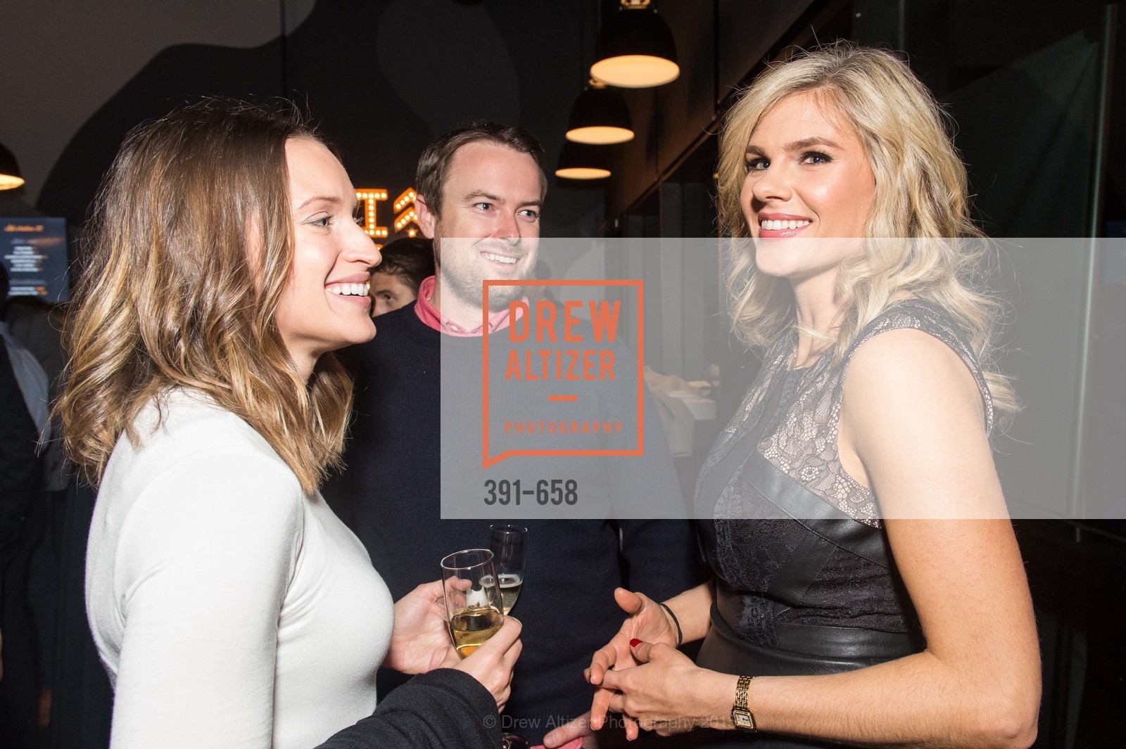 Ashley Harold, Jeff Harold, Ali Nowell, Barry's Marina Opening, Barry's. 2246 Lombard Street, December 17th, 2015, Photo #391-658 Ashley Harold, Jeff Harold, Ali Nowell, Photo #391-658