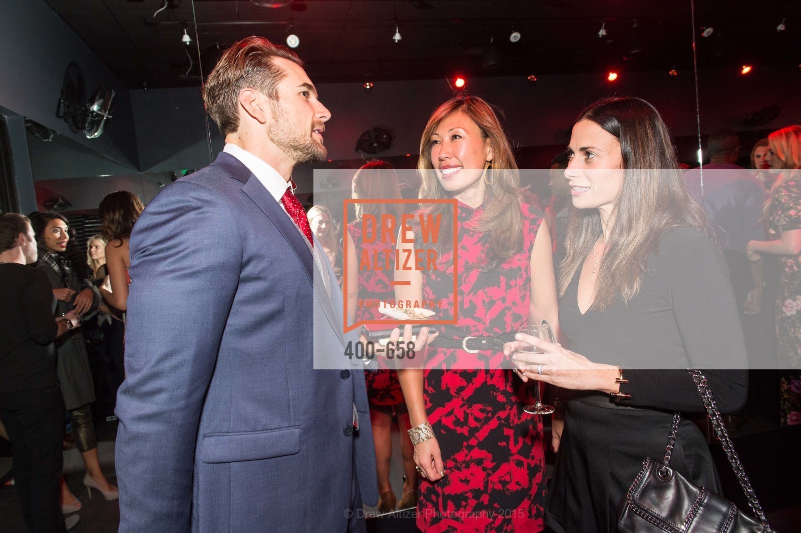 Thomas Stracke, Joy Boatwright, Kimberly Mulligan, Barry's Marina Opening, Barry's. 2246 Lombard Street, December 17th, 2015,Drew Altizer, Drew Altizer Photography, full-service agency, private events, San Francisco photographer, photographer california