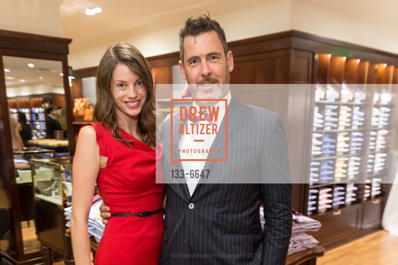 Julie Herrin, Jay Moxley, BROOKS BROTHERS and TOWN & COUNTRY Host the Offical Launch of TREVOR TRAINA'S Charitable Platform IF ONLY, US, November 12th, 2013, Photo #133-6647 Julie Herrin, Jay Moxley, Photo #133-6647