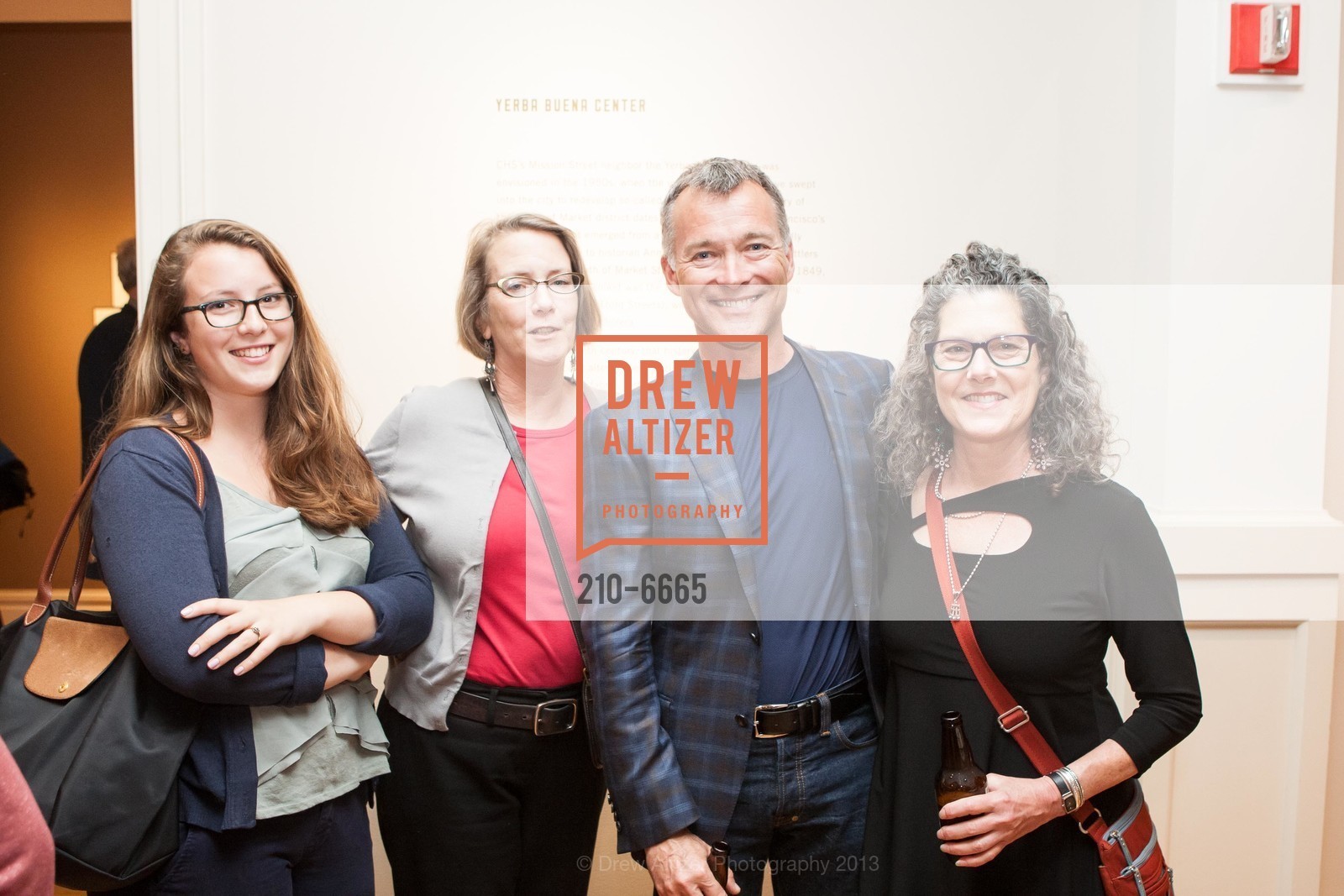 Alice Duncan Graves, Donna Graves, Craig Kenkel, Abby Sue Fisher, CA HISTORICAL SOCIETY Unbuilt San Francisco: The View from Futures Past, Opening Celebration, US, September 6th, 2013, Photo #210-6665 Alice Duncan Graves, Donna Graves, Craig Kenkel, Abby Sue Fisher, Photo #210-6665