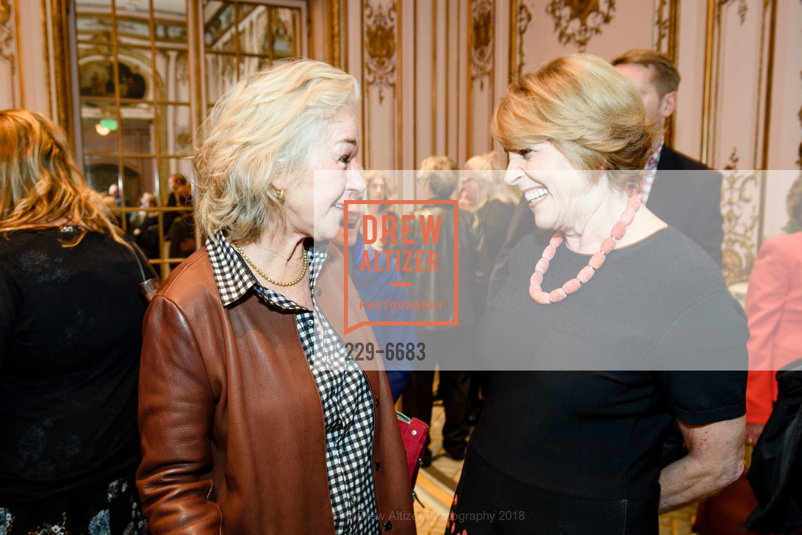Susie Tompkins Buell, Dagmar Dolby, NARAL Pro-Choice's America's 23rd San Francisco Power of Choice Luncheon 2018, The Fairmont. 950 Mason Street San Francisco, CA 94108, March 1st, 2018, Photo #229-6683 Susie Tompkins Buell, Dagmar Dolby, Photo #229-6683