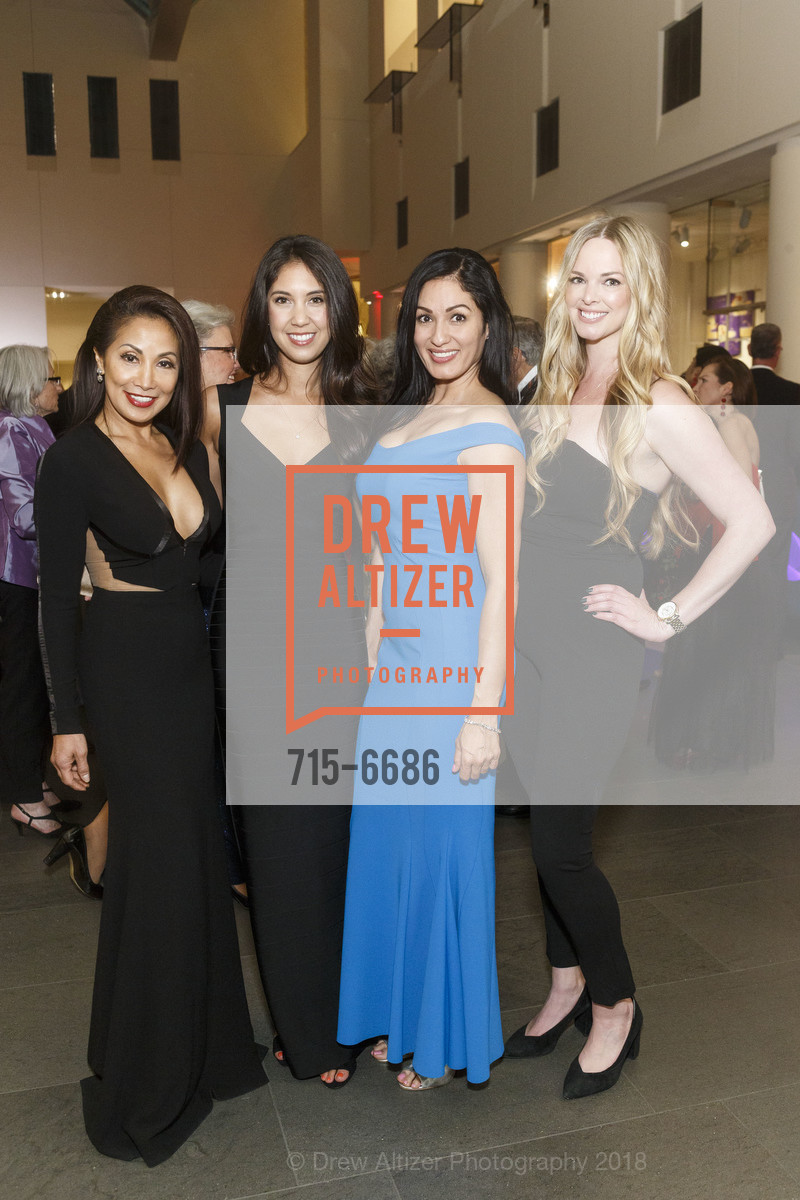 Rita Schmid, Kara Kardouche, Tana Recacho, Kaitlyn Nutter, Asian Art Museum Gala 2018, Asian Art Museum. 200 Larkin St, March 1st, 2018, Photo #715-6686 Rita Schmid, Kara Kardouche, Tana Recacho, Kaitlyn Nutter, Photo #715-6686