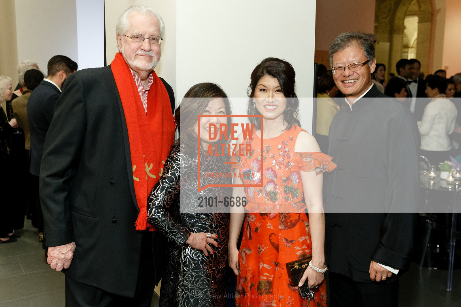 Joe Cotchett, Nanci Nishimura, Akiko Yamazaki, Jerry Yang, Asian Art Museum Gala 2018, Asian Art Museum. 200 Larkin St, Photo #2101-6686 Joe Cotchett, Nanci Nishimura, Akiko Yamazaki, Jerry Yang, Photo #2101-6686