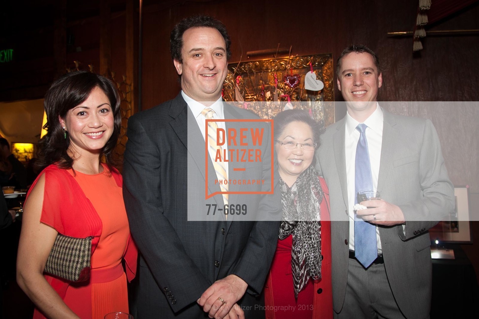 Jennifer Carter, Sean Elsbernd, Jocelyn Carter, Jacques Lehot, That's Amore Honoring SEAN ELSBERND, for the Benefit of Children and Teen Program at Pomeroy Recreation and Rehabilitation Center, US, February 9th, 2013, Photo #77-6699 Jennifer Carter, Sean Elsbernd, Jocelyn Carter, Jacques Lehot, Photo #77-6699