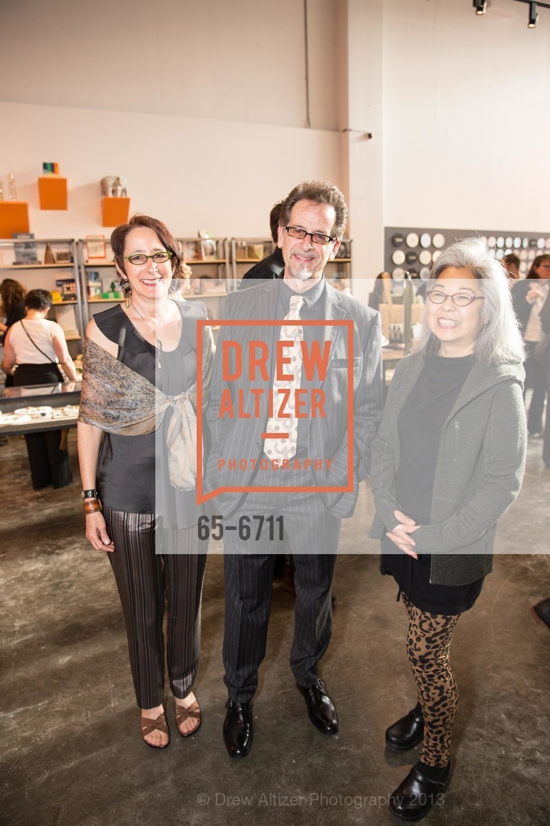 Beverly Rayner, Marc D'Estout, Estelle Akamine, MUSEUM OF CRAFT AND DESIGN Grand Opening, US, April 5th, 2013, Photo #65-6711 Beverly Rayner, Marc D'Estout, Estelle Akamine, Photo #65-6711