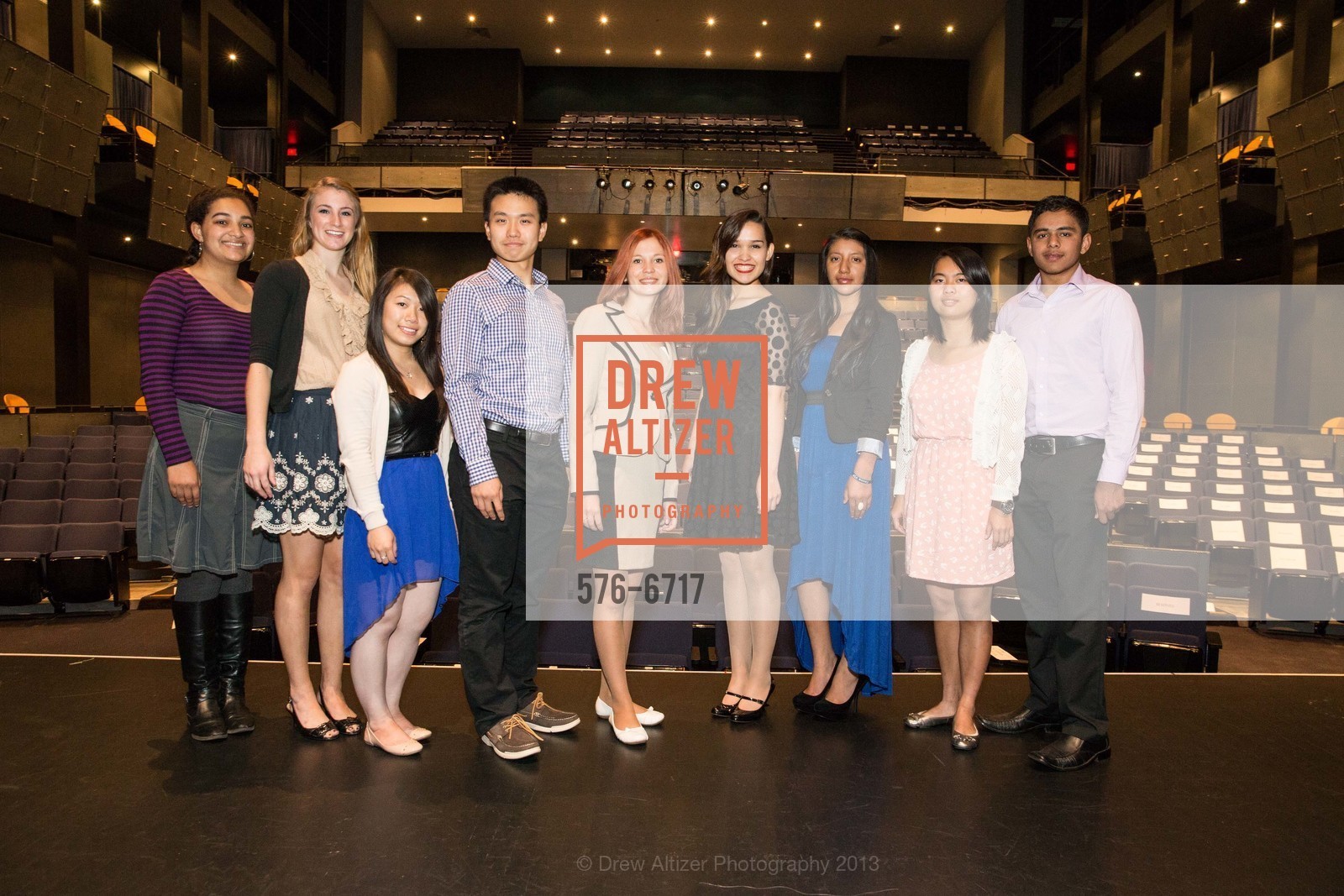 Anika Dearman, Katie Regalia, Vanessa Li, Anzhela Klimenko, Terracotta Bedonie, Audelina Aguilar, Yingshi Liang, Manoj Adhikari, THE SAN FRANCISCO FOUNDATION: 2013 Community Leader Awards, Yerba Buena Center for the Arts, Novellus Theater. 700 Howard Street, October 1st, 2013, Photo #576-6717 Anika Dearman, Katie Regalia, Vanessa Li, Anzhela Klimenko, Terracotta Bedonie, Audelina Aguilar, Yingshi Liang, Manoj Adhikari, Photo #576-6717