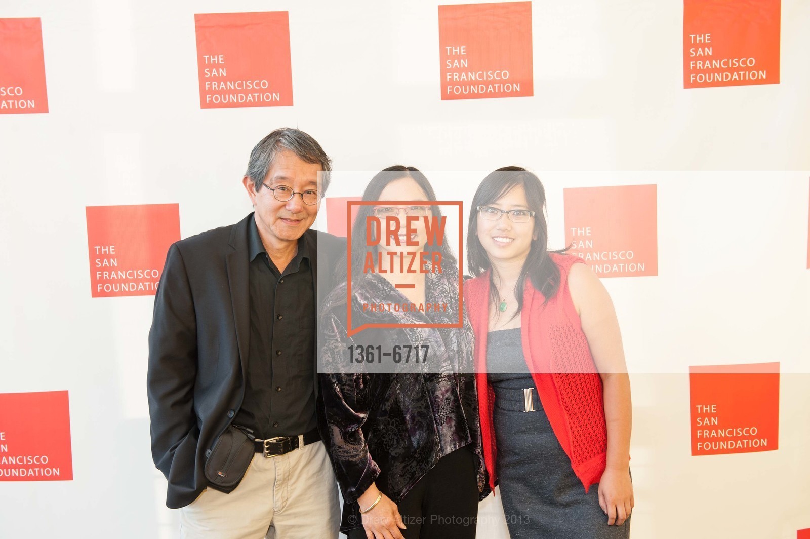 Bob Hsiang, Nancy Hom, Nicole Hsiang, THE SAN FRANCISCO FOUNDATION: 2013 Community Leader Awards, Yerba Buena Center for the Arts, Novellus Theater. 700 Howard Street, October 1st, 2013, Photo #1361-6717 Bob Hsiang, Nancy Hom, Nicole Hsiang, Photo #1361-6717