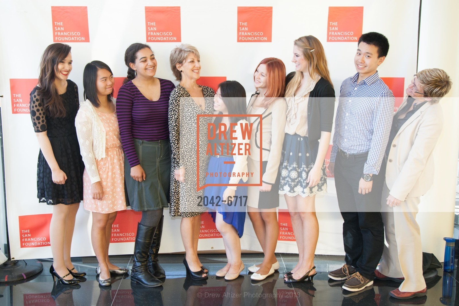 Terracotta Bedonie, Yingshi Liang, Anika Dearman, Lisa Villarreal, Vanessa Li, Anzhela Klmenko, Katie Regalia, Haotian Zhong, Kristen Angel, THE SAN FRANCISCO FOUNDATION: 2013 Community Leader Awards, Yerba Buena Center for the Arts, Novellus Theater. 700 Howard Street, October 1st, 2013, Photo #2042-6717 Terracotta Bedonie, Yingshi Liang, Anika Dearman, Lisa Villarreal, Vanessa Li, Anzhela Klmenko, Katie Regalia, Haotian Zhong, Kristen Angel, Photo #2042-6717