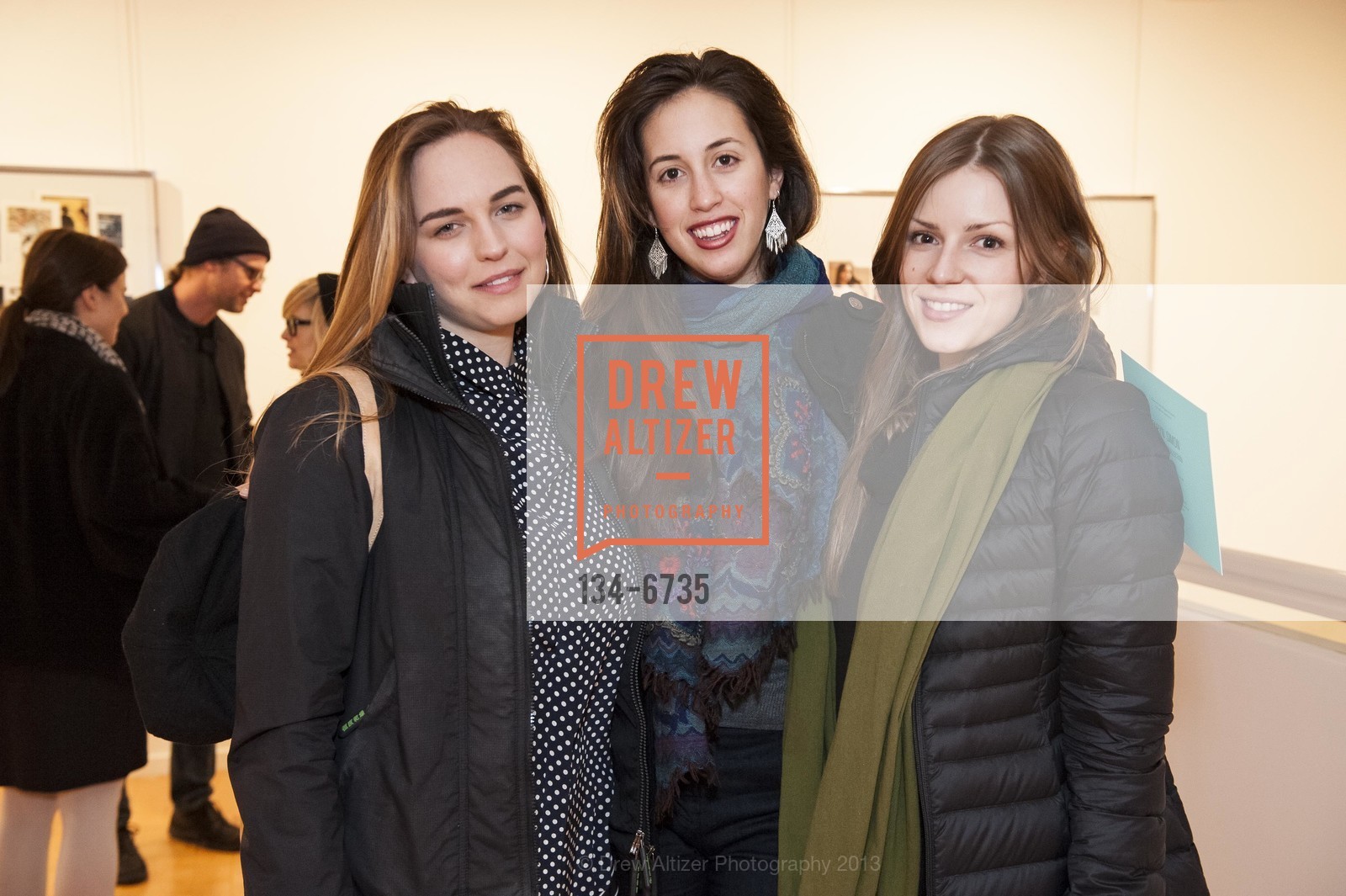 Artemis Jenkins, Jessica Schiffman, Taryn Simon Opening at the John Berggruen Gallery, US, January 16th, 2013, Photo #134-6735 Artemis Jenkins, Jessica Schiffman, Photo #134-6735