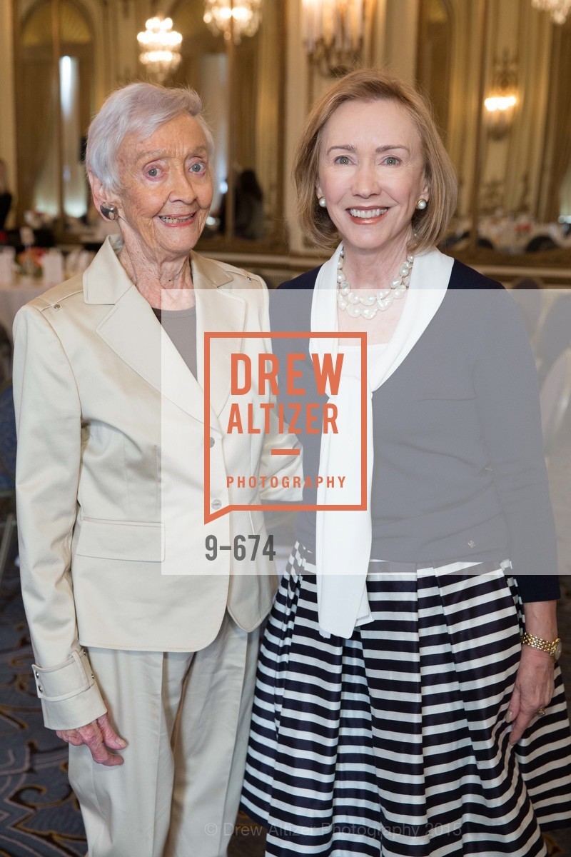Peggy Montgomery, Trish Otstott, Junior League of San Francisco's WATCH Luncheon, Fairmont Hotel. 950 Mason Street, May 4th, 2015, Photo #9-674 Peggy Montgomery, Trish Otstott, Photo #9-674