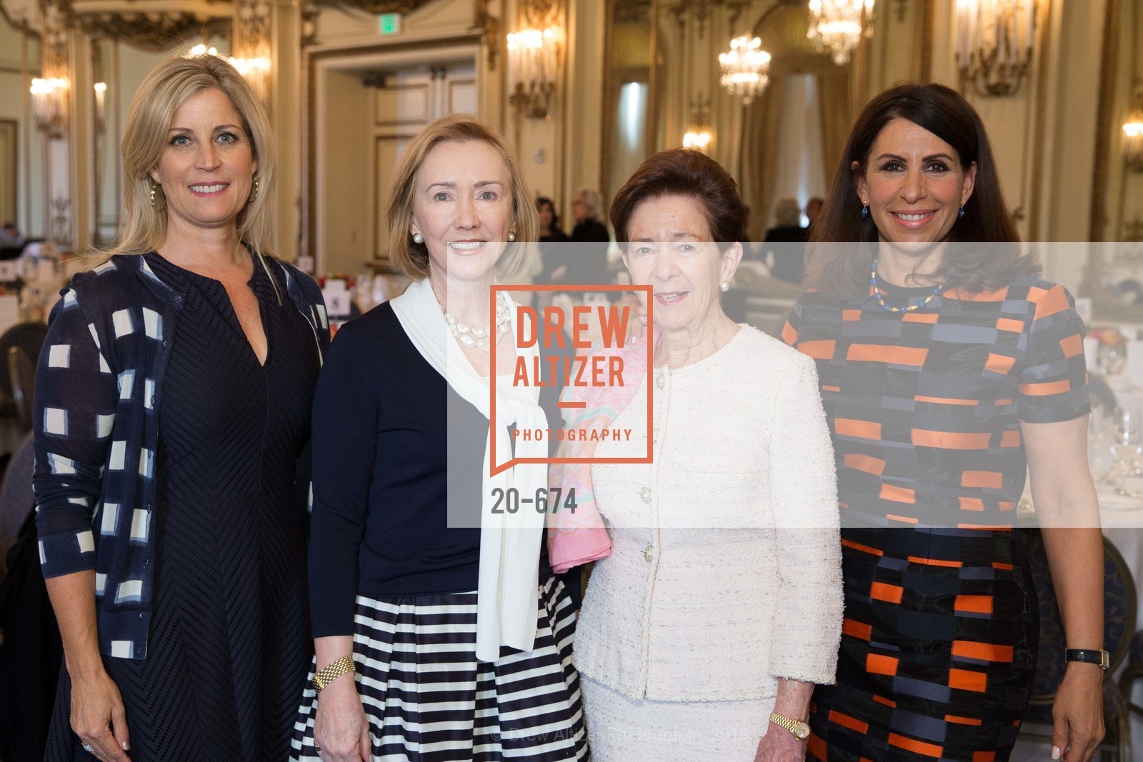 Jane Inch, Trish Otstott, Roselyne Swig, Lisa Grotts, Junior League of San Francisco's WATCH Luncheon, Fairmont Hotel. 950 Mason Street, May 4th, 2015, Photo #20-674 Jane Inch, Trish Otstott, Roselyne Swig, Lisa Grotts, Photo #20-674