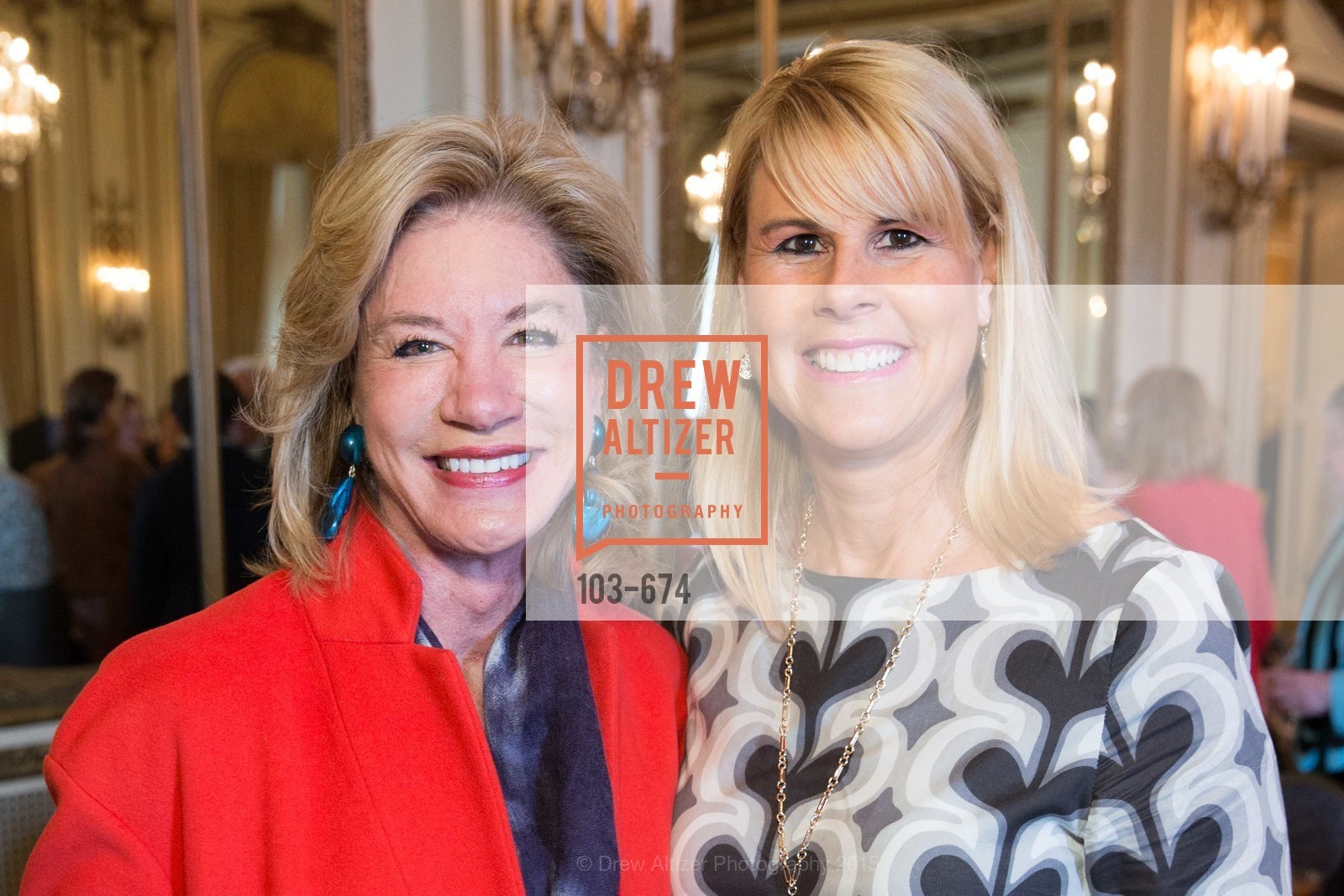 Mary Poland, Karen Hill, Junior League of San Francisco's WATCH Luncheon, Fairmont Hotel. 950 Mason Street, May 4th, 2015