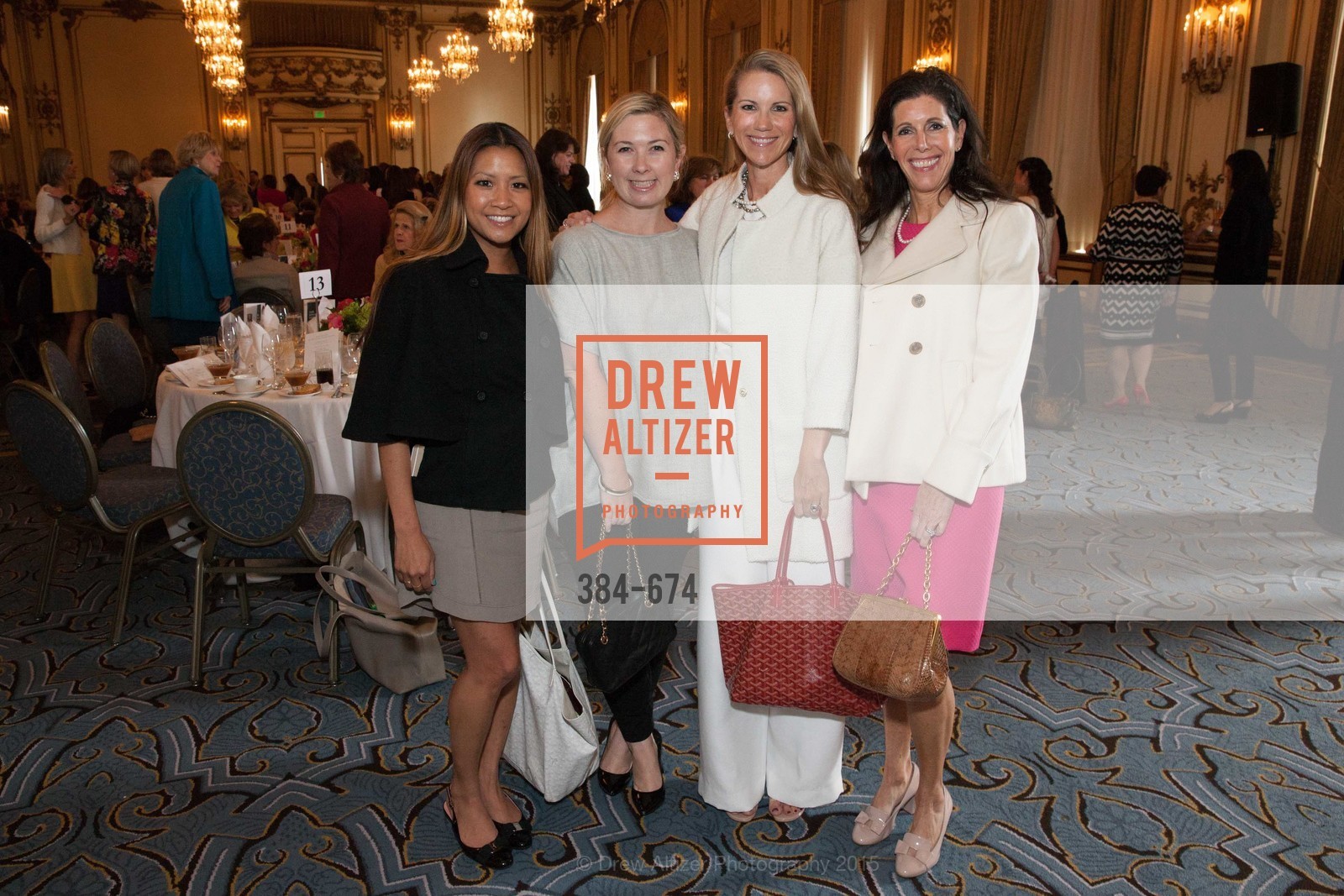 Lillian Phan, Michelle Harris, Jennifer Marples, Andra von Behran, Junior League of San Francisco's WATCH Luncheon, Fairmont Hotel. 950 Mason Street, May 4th, 2015, Photo #384-674 Lillian Phan, Michelle Harris, Jennifer Marples, Andra von Behran, Photo #384-674