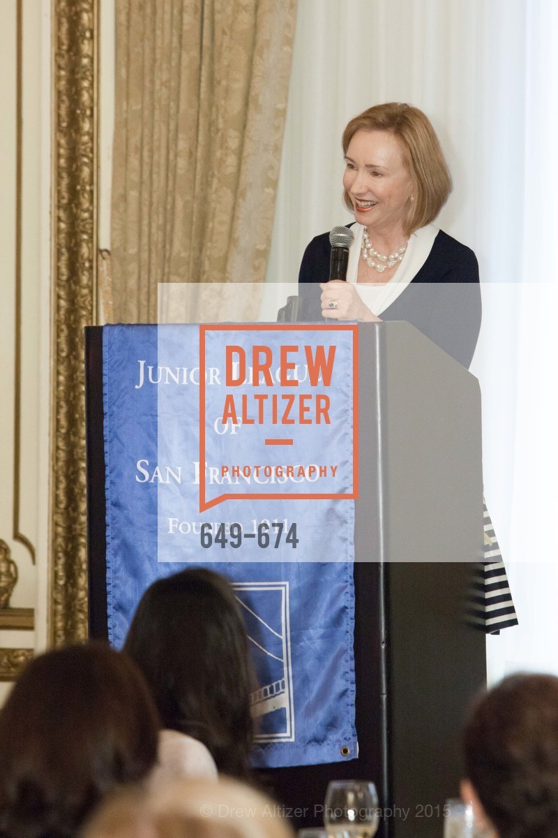 Trish Otstott, Junior League of San Francisco's WATCH Luncheon, Fairmont Hotel. 950 Mason Street, May 4th, 2015