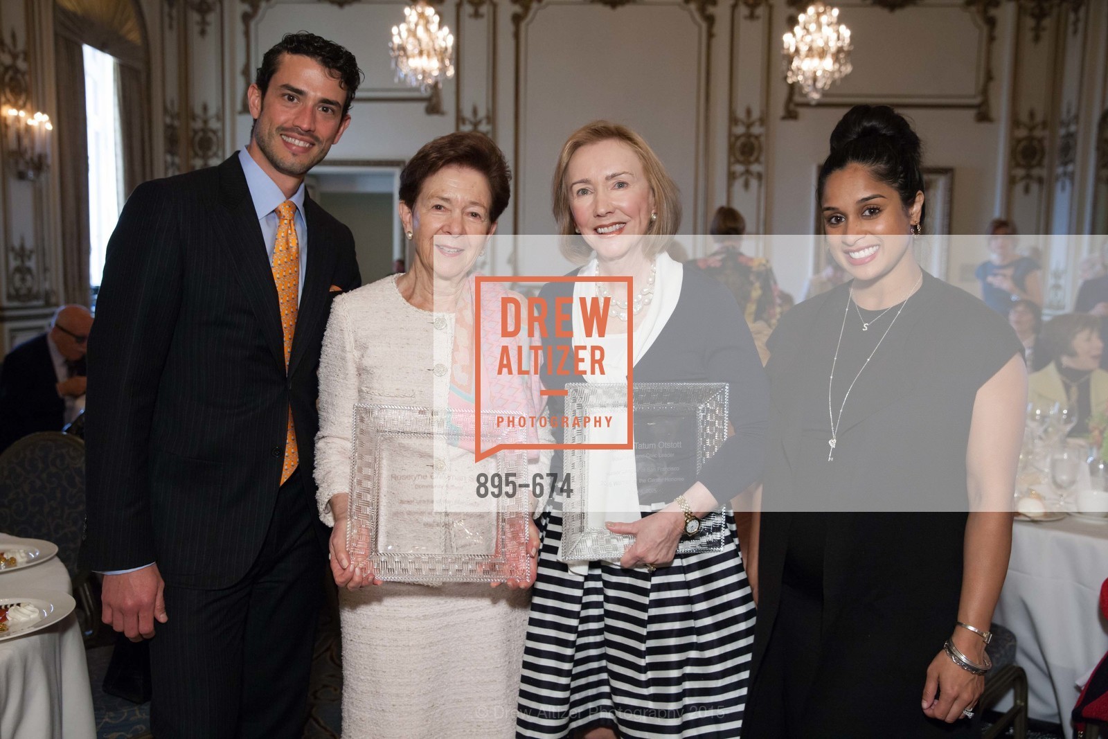Frederico Soldino, Roselyne Swig, Trish Otstott, Sonia Mondkar-Floyd, Junior League of San Francisco's WATCH Luncheon, Fairmont Hotel. 950 Mason Street, May 4th, 2015,Drew Altizer, Drew Altizer Photography, full-service agency, private events, San Francisco photographer, photographer california