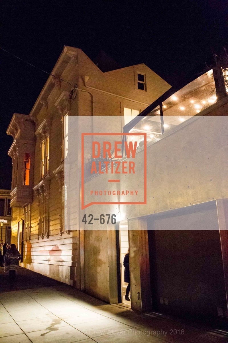 Atmosphere, 500 Capp Street Preview Reception, 500 Capp Street Foundation. 500 Capp Street, January 7th, 2016,Drew Altizer, Drew Altizer Photography, full-service agency, private events, San Francisco photographer, photographer california