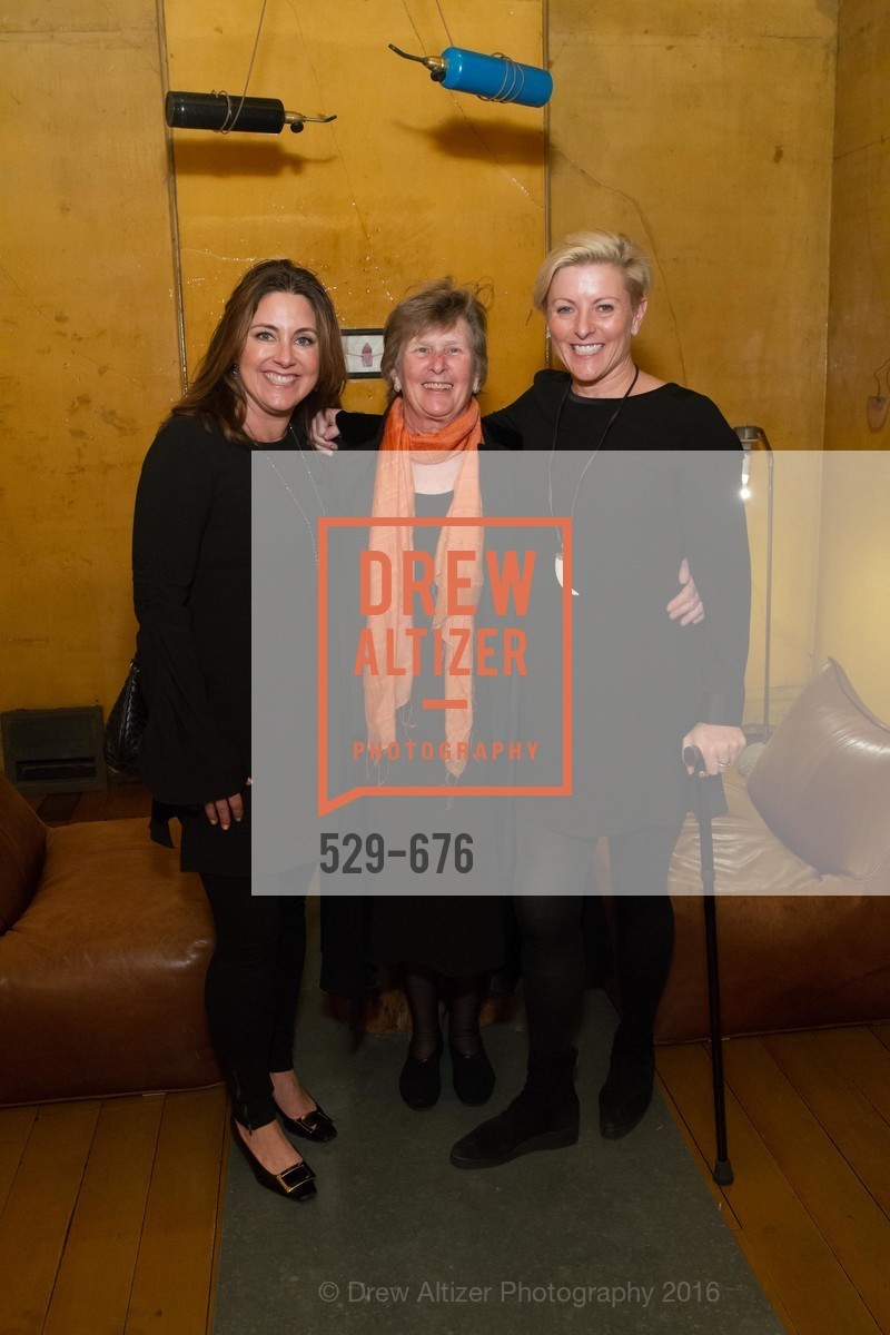 Shawn Pleiman, Carol Casey, Carlie Wilmans, 500 Capp Street Preview Reception, 500 Capp Street Foundation. 500 Capp Street, January 7th, 2016,Drew Altizer, Drew Altizer Photography, full-service agency, private events, San Francisco photographer, photographer california