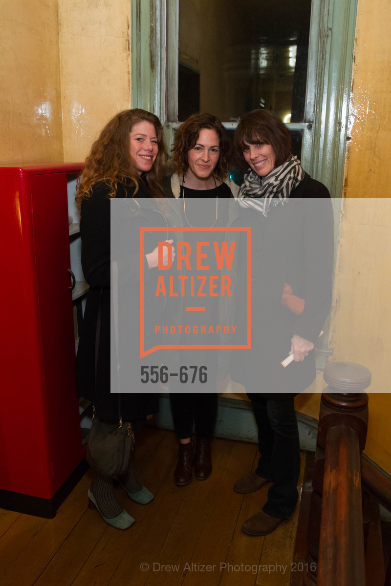 Hope Bryson, Wendy McNaughton, Caroline Paul, 500 Capp Street Preview Reception, 500 Capp Street Foundation. 500 Capp Street, January 7th, 2016,Drew Altizer, Drew Altizer Photography, full-service agency, private events, San Francisco photographer, photographer california