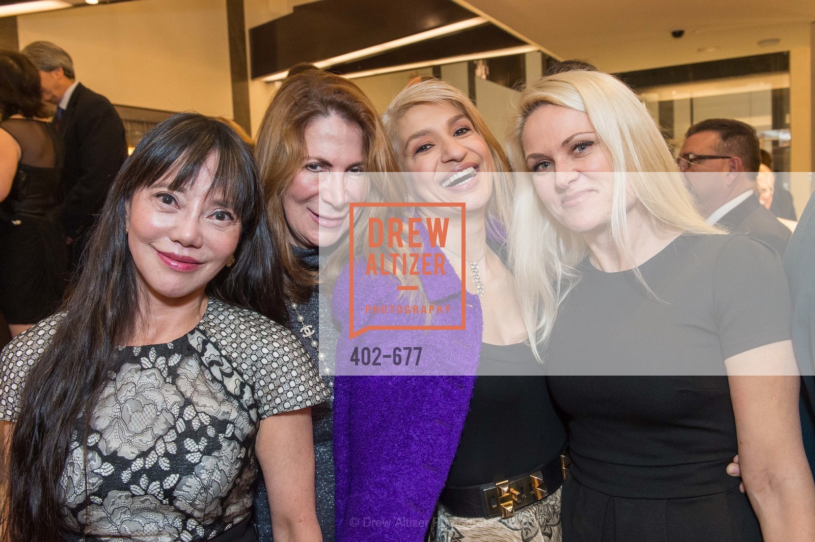 France Szeto, Patricia Ferrin Loucks, Navid Armstrong, Maria Ralph, Bulgari Hosts The 2016 Ballet Gala Patrons Party, Bulgari. 200 Stockton st, January 7th, 2016,Drew Altizer, Drew Altizer Photography, full-service agency, private events, San Francisco photographer, photographer california