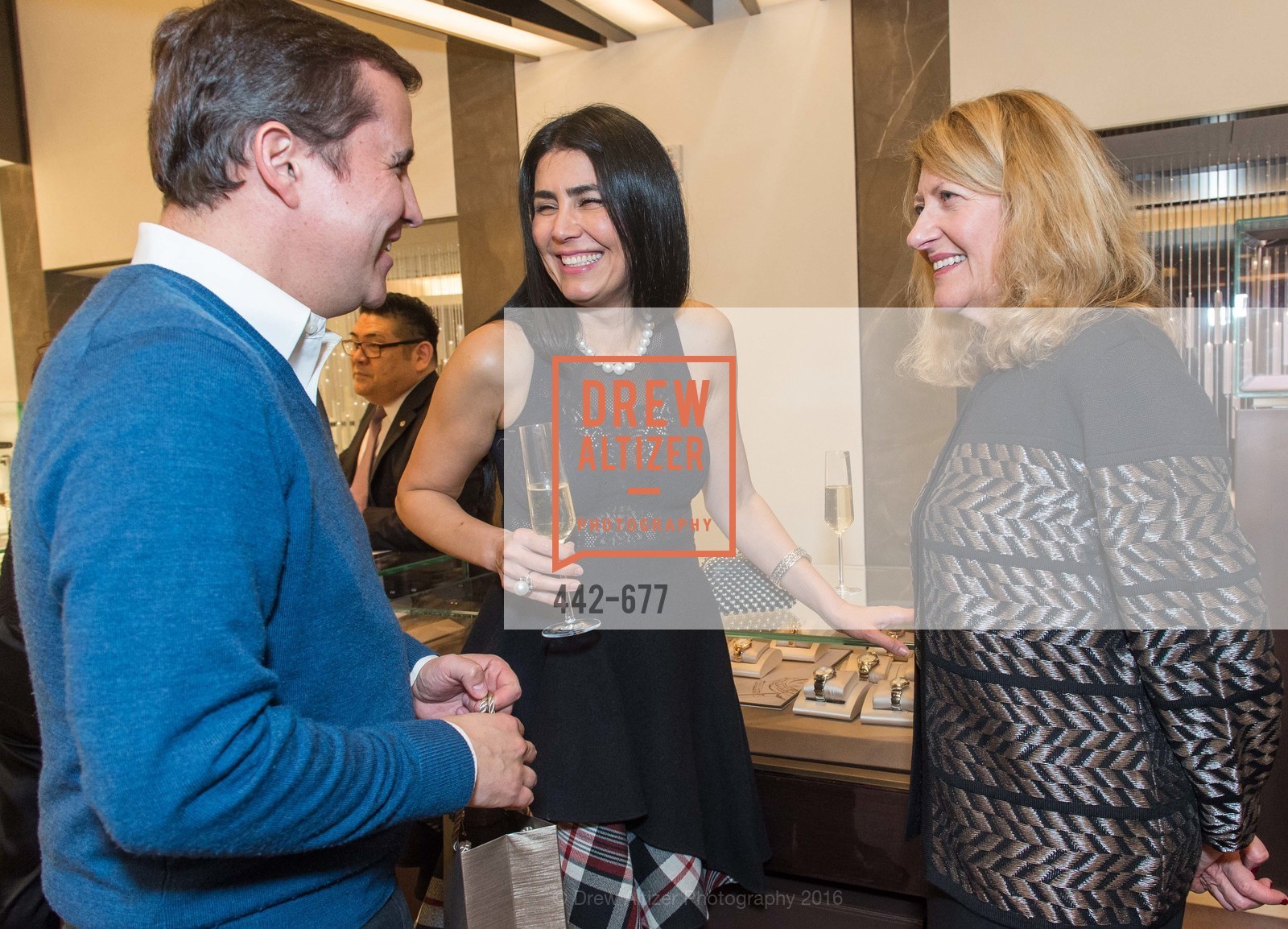 Jorge Jaramillo, Afsaneh Akhtari, Emely Weissman, Bulgari Hosts The 2016 Ballet Gala Patrons Party, Bulgari. 200 Stockton st, January 7th, 2016,Drew Altizer, Drew Altizer Photography, full-service agency, private events, San Francisco photographer, photographer california