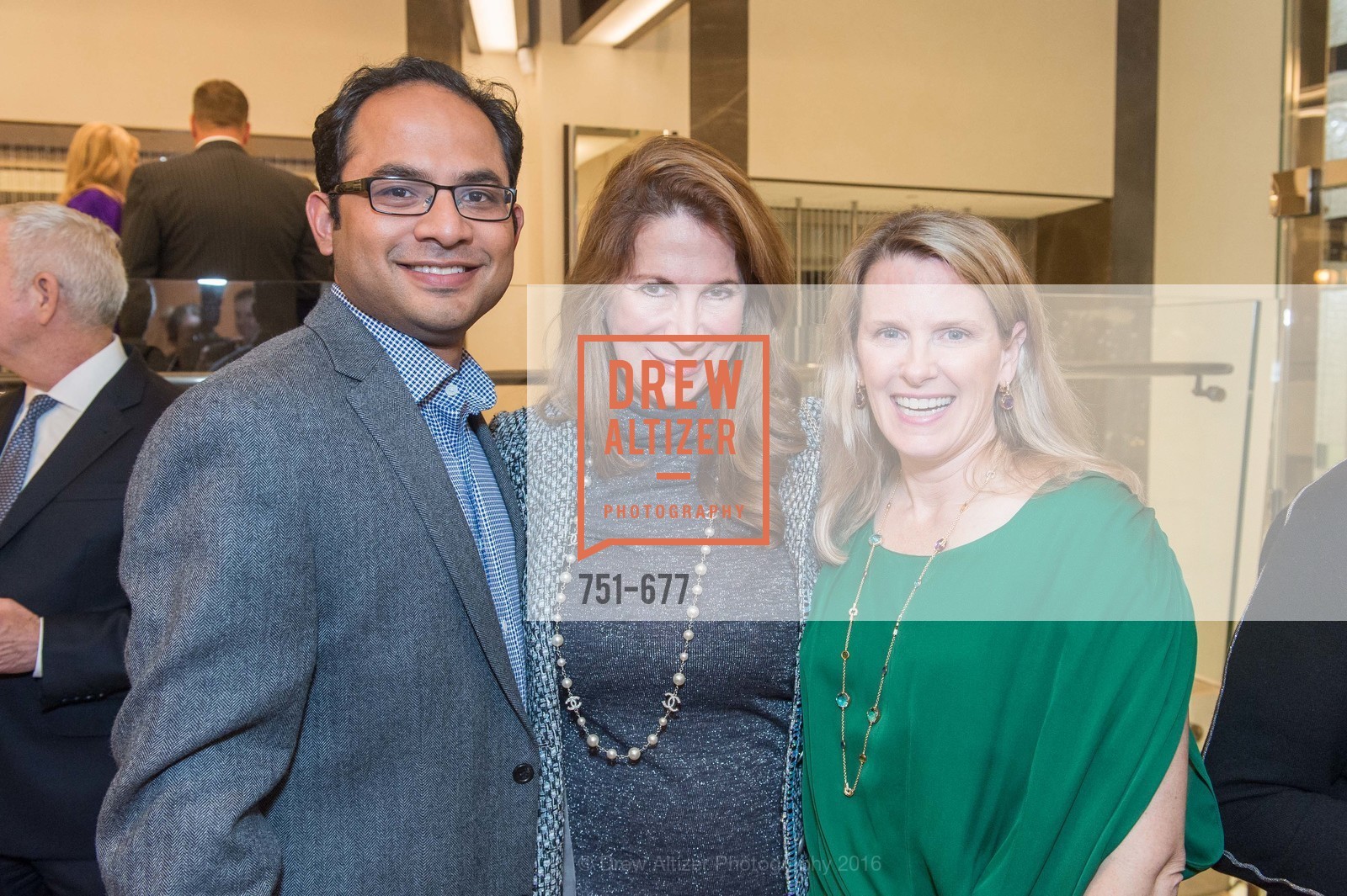 Mainul Mondal, Patricia Ferrin Loucks, Marie Hurabiell, Bulgari Hosts The 2016 Ballet Gala Patrons Party, Bulgari. 200 Stockton st, January 7th, 2016,Drew Altizer, Drew Altizer Photography, full-service agency, private events, San Francisco photographer, photographer california