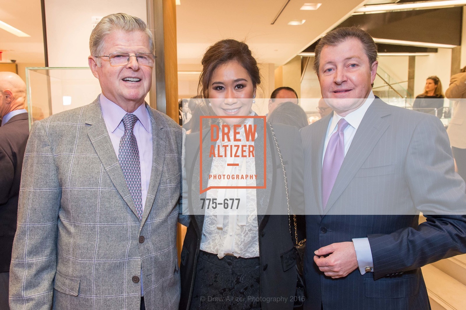 Richard Barker, Nune Worraruji, James Tyree, Bulgari Hosts The 2016 Ballet Gala Patrons Party, Bulgari. 200 Stockton st, January 7th, 2016,Drew Altizer, Drew Altizer Photography, full-service agency, private events, San Francisco photographer, photographer california