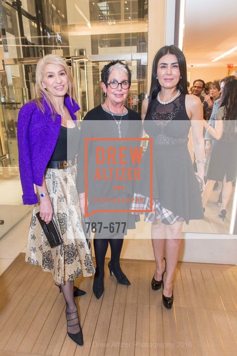 Navid Armstrong, Karen Kubin, Afsaneh Akhtari, Bulgari Hosts The 2016 Ballet Gala Patrons Party, Bulgari. 200 Stockton st, January 7th, 2016,Drew Altizer, Drew Altizer Photography, full-service agency, private events, San Francisco photographer, photographer california