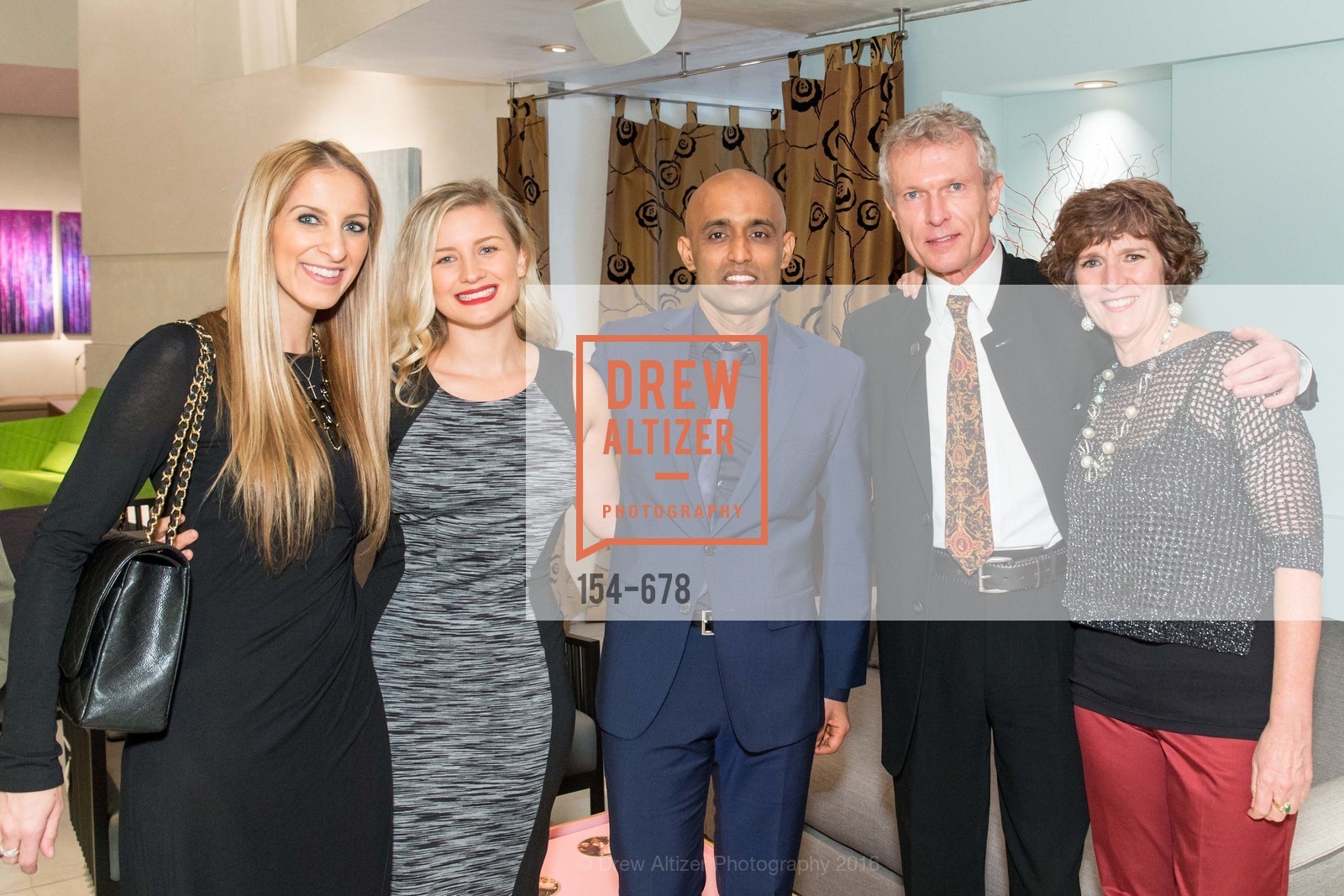 Victoria Gazulis, Skye Grace, Sunil Sharma, Walter Dickhaut, Denise Beatty, 2016 ENCORE! Launch Party, Ligne Roset. 162 King Street, January 7th, 2016,Drew Altizer, Drew Altizer Photography, full-service agency, private events, San Francisco photographer, photographer california