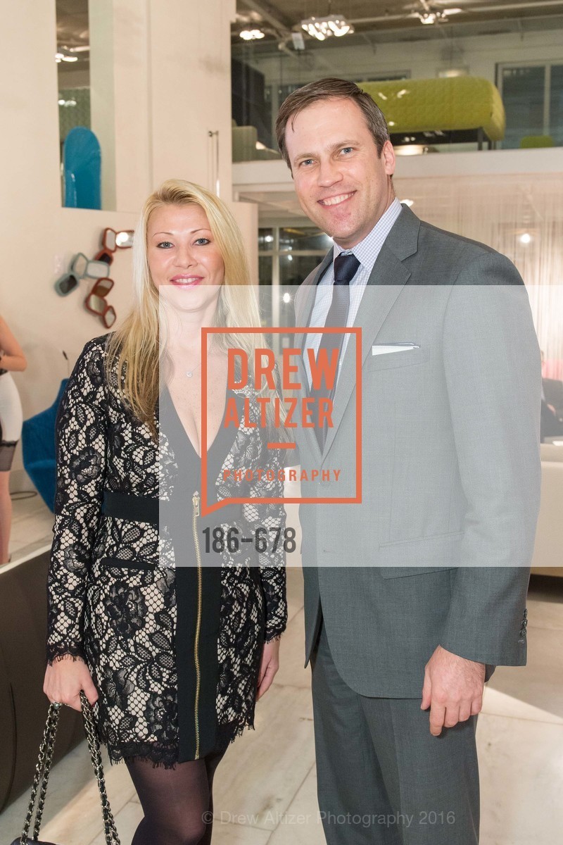 Lena Gikkas, Martin Andersons, 2016 ENCORE! Launch Party, Ligne Roset. 162 King Street, January 7th, 2016, Photo #186-678 Lena Gikkas, Martin Andersons, Photo #186-678