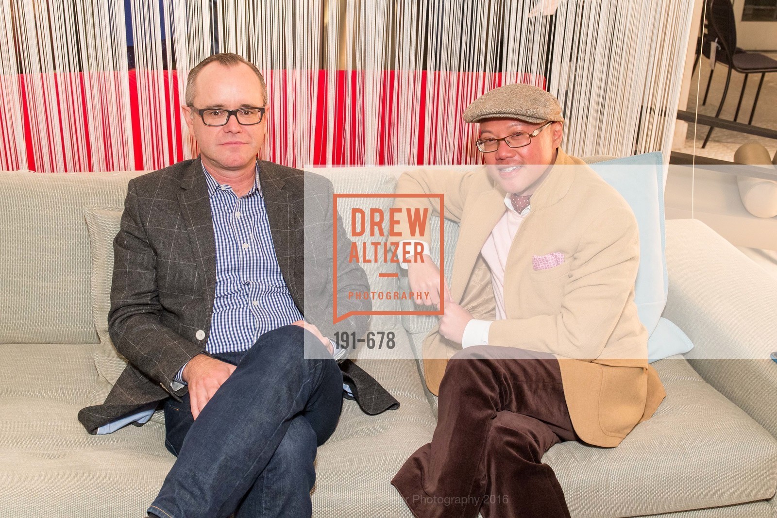 Grant Kalinowski, Peter Nguyen, 2016 ENCORE! Launch Party, Ligne Roset. 162 King Street, January 7th, 2016,Drew Altizer, Drew Altizer Photography, full-service agency, private events, San Francisco photographer, photographer california