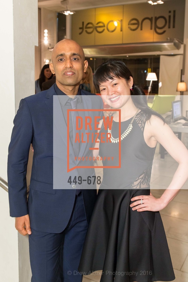 Sunil Sharma, Susan Lin, 2016 ENCORE! Launch Party, Ligne Roset. 162 King Street, January 7th, 2016,Drew Altizer, Drew Altizer Photography, full-service agency, private events, San Francisco photographer, photographer california