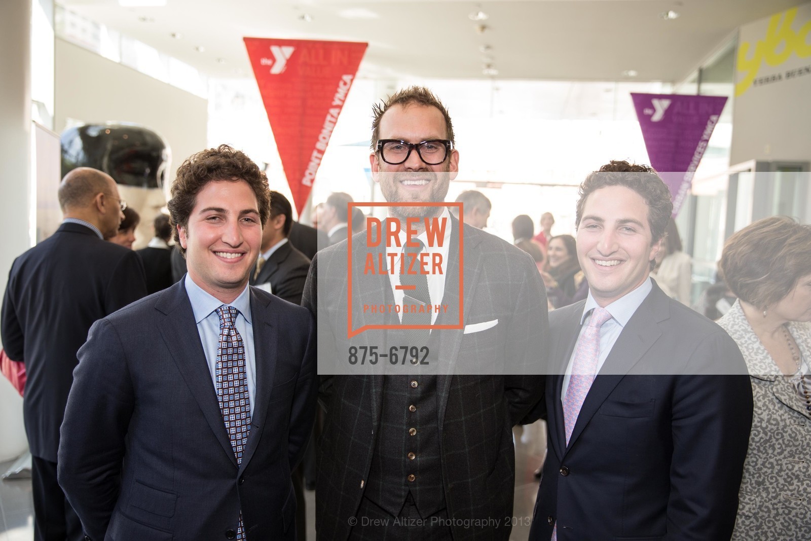 Matthew Goldman, Tyler Mitchell, Jason Goldman, YMCA of San Francisco’s Second Annual Y for Youth Luncheon: Y Then, Y Now?, US, March 8th, 2013, Photo #875-6792 Matthew Goldman, Tyler Mitchell, Jason Goldman, Photo #875-6792