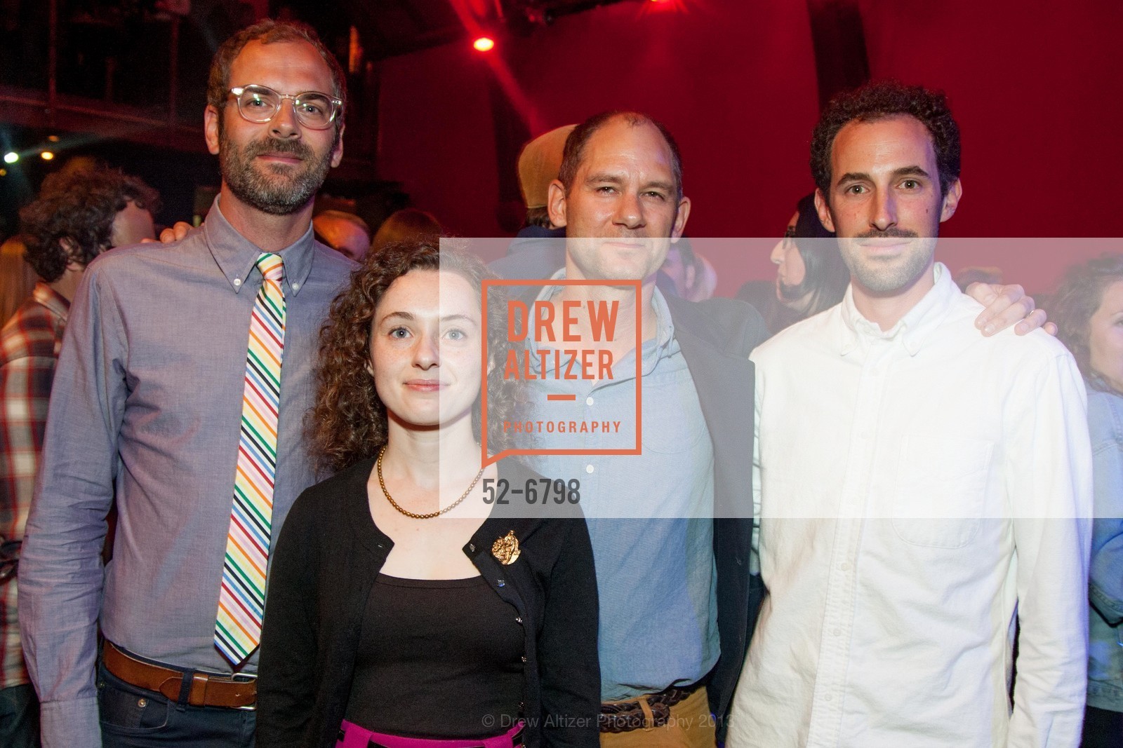 Josh Faught, Zarouhie Abdalian, Jonn Herschend, David Wilson, SFMoMA SECA Art Award Opening Reception, US, September 11th, 2013, Photo #52-6798 Josh Faught, Zarouhie Abdalian, Jonn Herschend, David Wilson, Photo #52-6798