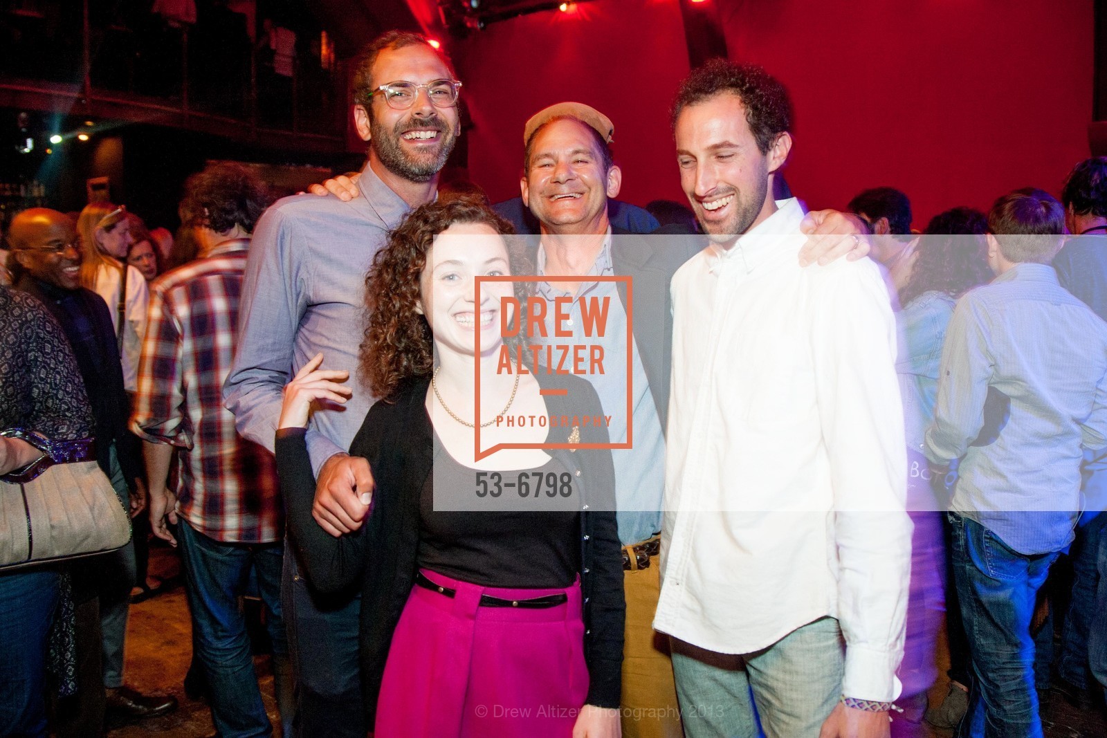 Josh Faught, Zarouhie Abdalian, Jonn Herschend, David Wilson, SFMoMA SECA Art Award Opening Reception, US, September 11th, 2013, Photo #53-6798 Josh Faught, Zarouhie Abdalian, Jonn Herschend, David Wilson, Photo #53-6798