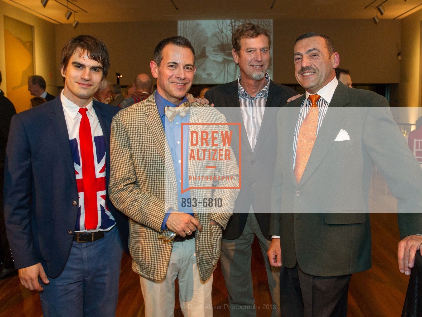 Louis Jordan, Wilson Kidde, Jon Sharffenberger, Albert Bartridge, DAVID HOCKNEY: A Bigger Exhibition, A Bigger Opening, US, October 24th, 2013, Photo #893-6810 Louis Jordan, Wilson Kidde, Jon Sharffenberger, Albert Bartridge, Photo #893-6810