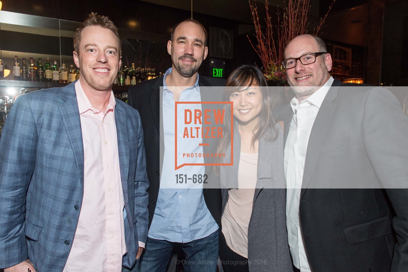 David Pyle, Jim Jordan, Jessica Cho, David Olienstein, Michelle Lam hosts the launch of True&Co.’s Try-on Truck National Tour, MatrixFillmore. 3138 Fillmore, January 12th, 2016, Photo #151-682 David Pyle, Jim Jordan, Jessica Cho, David Olienstein, Photo #151-682