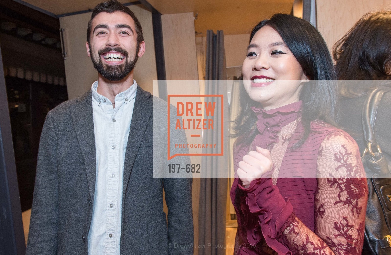 Evan Stites, Michelle Lam, Michelle Lam hosts the launch of True&Co.’s Try-on Truck National Tour, MatrixFillmore. 3138 Fillmore, January 12th, 2016,Drew Altizer, Drew Altizer Photography, full-service agency, private events, San Francisco photographer, photographer california