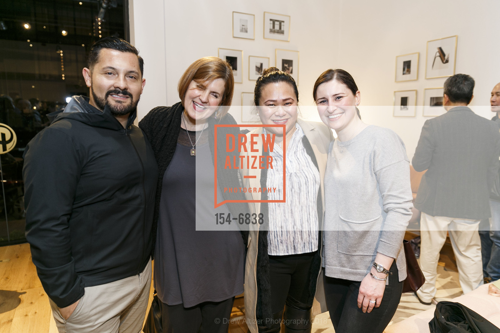 Juan Carlos Fernandez, Gail Travis, Anhthu Tran, Ania Litka-Marquez, Carl Hansen & Son Flagship Store Grand Opening, Carl Hansen & Son. 111 Rhode Island, Suite 3 SF, CA 94103, March 1st, 2018, Photo #154-6838 Juan Carlos Fernandez, Gail Travis, Anhthu Tran, Ania Litka-Marquez, Photo #154-6838