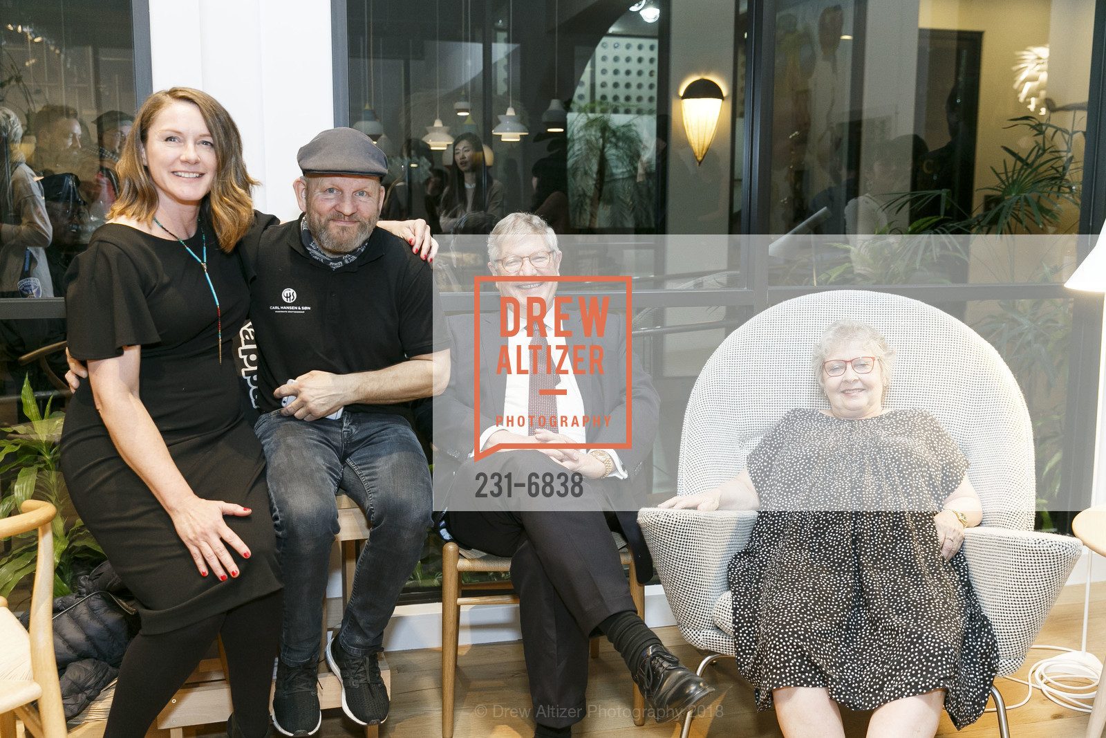 Marcy Chapman, Erik Hansen, Ingrid Hansen, Carl Hansen & Son Flagship Store Grand Opening, Carl Hansen & Son. 111 Rhode Island, Suite 3 SF, CA 94103, March 1st, 2018, Photo #231-6838 Marcy Chapman, Erik Hansen, Ingrid Hansen, Photo #231-6838