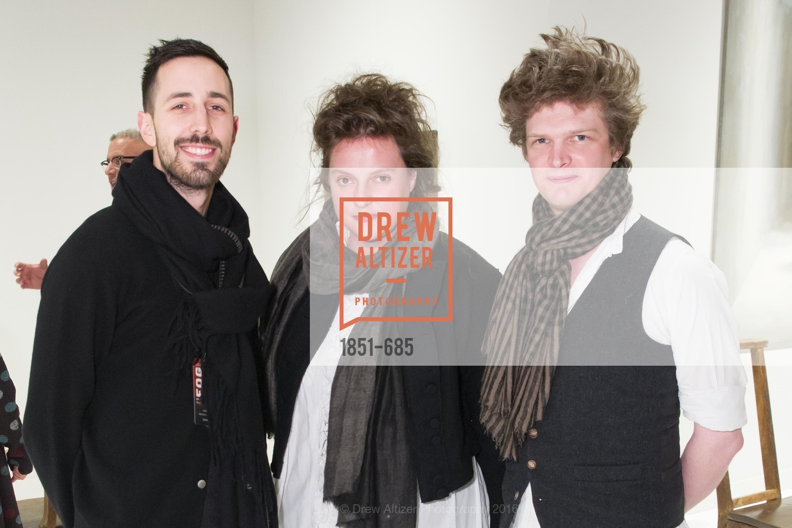 Justin Coates, Hannah Plumb, James Russell, FOG Design+Art Preview Gala, Fort Mason Center Festival Pavilion, January 13th, 2016,Drew Altizer, Drew Altizer Photography, full-service event agency, private events, San Francisco photographer, photographer California