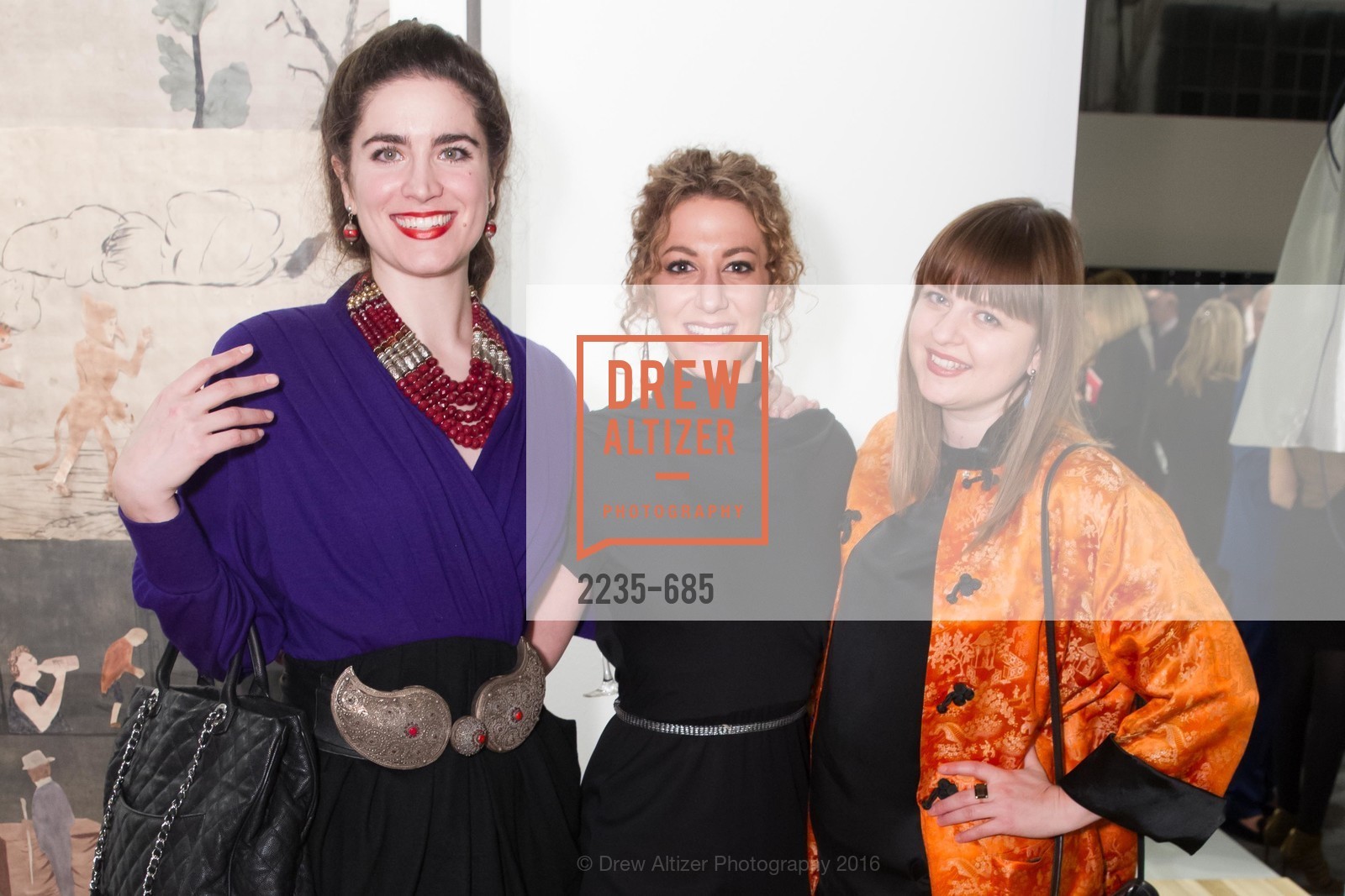 Larissa Archer, Lyla Holdstein, Alexis Gordon, FOG Design+Art Preview Gala, Fort Mason Center Festival Pavilion, January 13th, 2016,Drew Altizer, Drew Altizer Photography, full-service event agency, private events, San Francisco photographer, photographer California