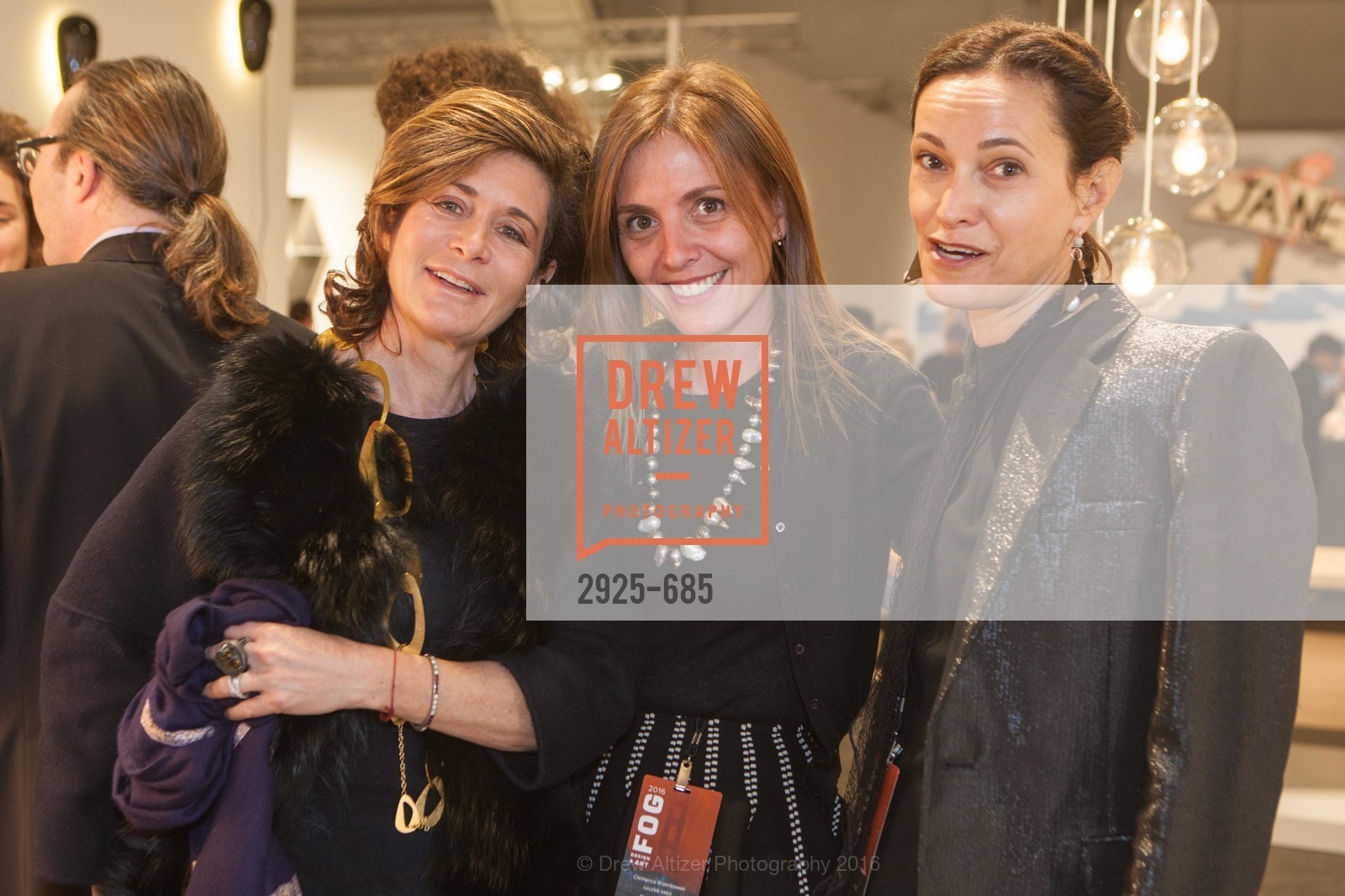 Dorothy Berwin, Krzentowski, Jeannie Rohatys, FOG Design+Art Preview Gala, Fort Mason Center Festival Pavilion, January 13th, 2016, Photo #2925-685 Dorothy Berwin, Krzentowski, Jeannie Rohatys, Photo #2925-685