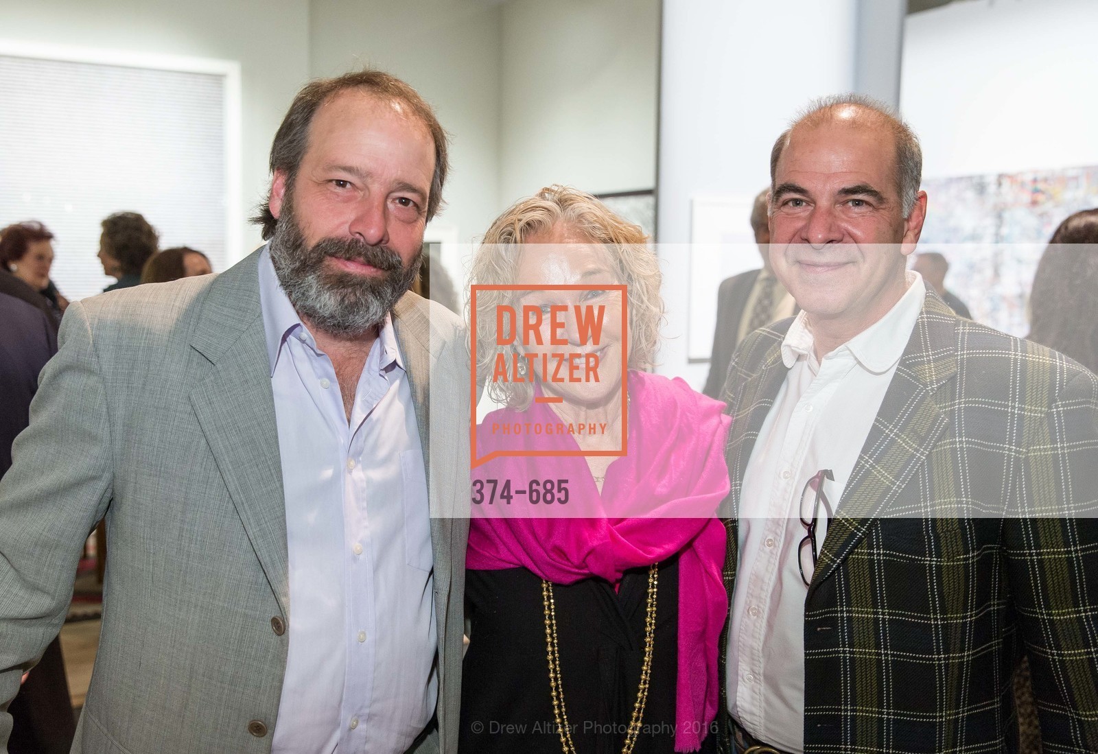 Evan Shively, Susie Tompkins Buell, Tod Donobedian, FOG Design+Art Preview Gala, Fort Mason Center Festival Pavilion, January 13th, 2016, Photo #374-685 Evan Shively, Susie Tompkins Buell, Tod Donobedian, Photo #374-685