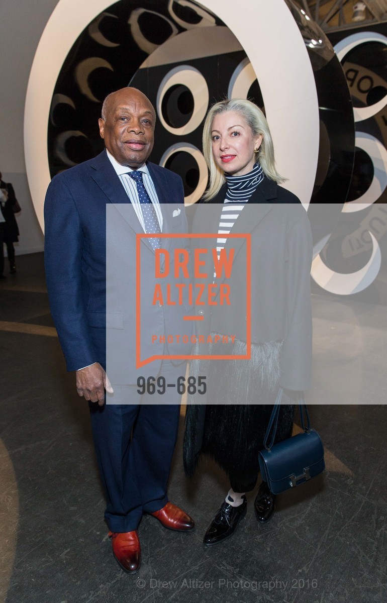 Willie Brown, Sonya Molodetskaya, FOG Design+Art Preview Gala, Fort Mason Center Festival Pavilion, January 13th, 2016, Photo #969-685 Willie Brown, Sonya Molodetskaya, Photo #969-685